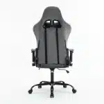 Scaun de Gaming Reglabil Professional WF-613 Grey din Piele Întoarsă cu Suport Picioare, Gri - imagine 9