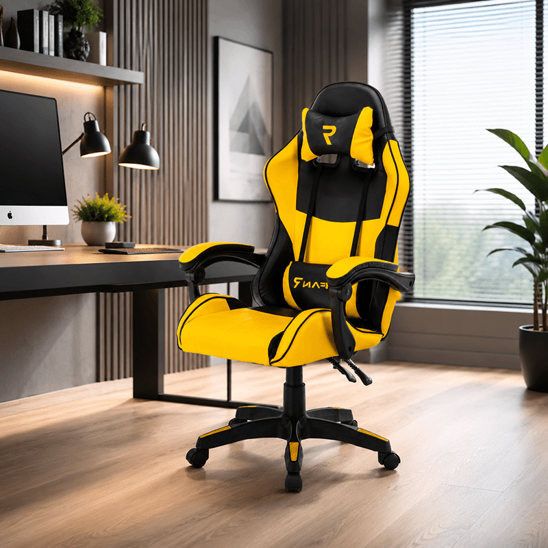 Scaun de Gaming Tron Thrones BOC-730 GalbenNegru – Recliner, Ergonomic și Reglabil (1) Scaun de Gaming Tron Thrones BOC-730 Galben/Negru – Recliner, Ergonomic și Reglabil - imagine 1