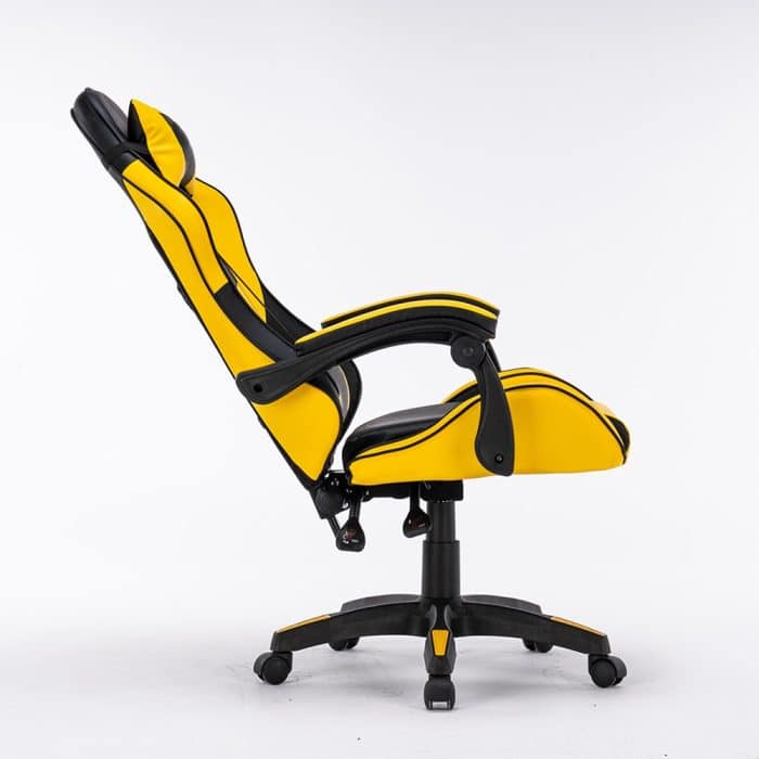 Scaun de Gaming Tron Thrones BOC-730 Galben/Negru – Recliner, Ergonomic și Reglabil - imagine 12
