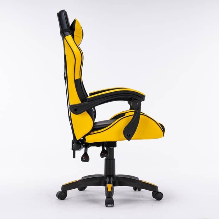 Scaun de Gaming Tron Thrones BOC-730 Galben/Negru – Recliner, Ergonomic și Reglabil - imagine 11