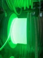 Bandă LED Lumina Verde, Siliconata FCOB 230V 10W/m IP65 – Lumină Continuă, Vânzare la Metru - Green - imagine 4