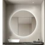 Oglindă LED Rotundă Premium 120×120 cm, Lumină Spate, 3 Tipuri de Lumină - Calda, Rece, Neutra - imagine 4