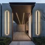 Aplică LED Exterior Indira 24W, IP65, Negru, 120 cm, Lumină Caldă 3000K
