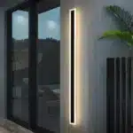 Aplică LED Exterior Indira 24W, IP65, Negru, 120 cm, Lumină Caldă 3000K - imagine 2