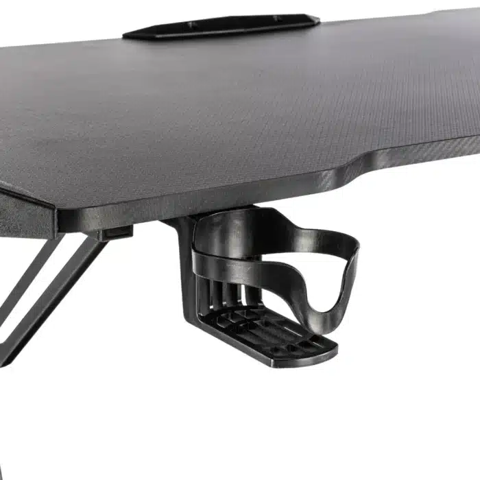 Birou Gaming 505 Black, 120x60x73 cm, cu Suport pentru Căști și Pahar - imagine 7