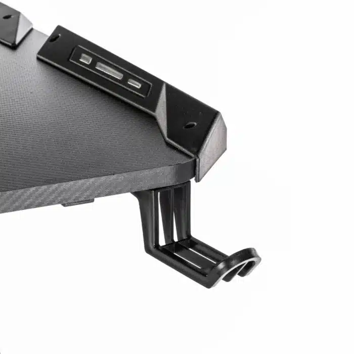 Birou Gaming 505 Black, 120x60x73 cm, cu Suport pentru Căști și Pahar - imagine 6