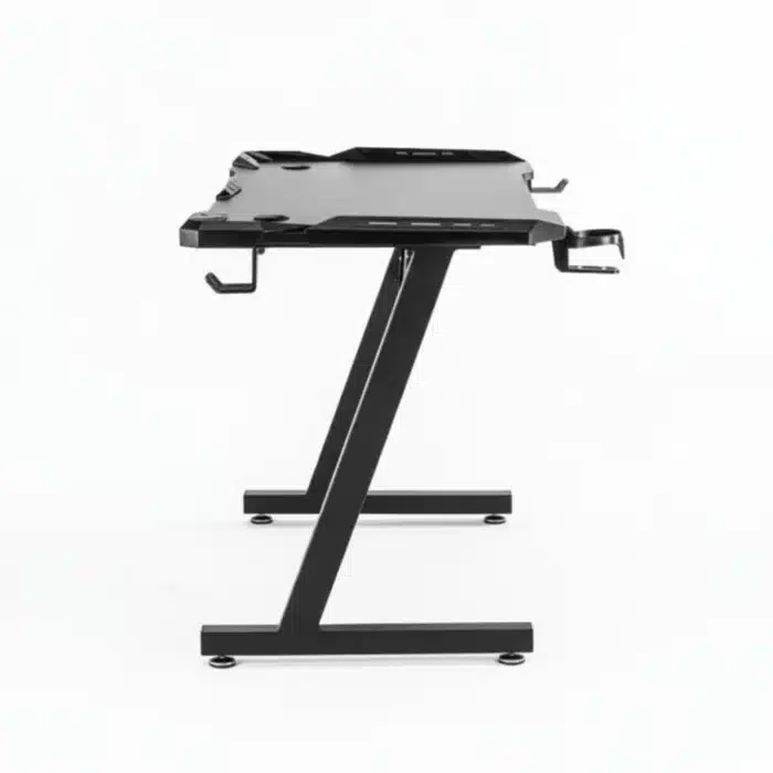 Birou Gaming 505 Black, 120x60x73 cm, cu Suport pentru Căști și Pahar - imagine 5