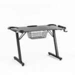 Birou Gaming 505 Black, 120x60x73 cm, cu Suport pentru Căști și Pahar - imagine 4