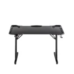 Birou Gaming 505 Black, 120x60x73 cm, cu Suport pentru Căști și Pahar - imagine 3