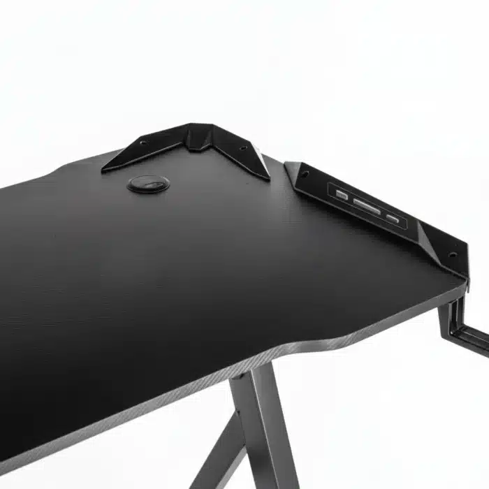 Birou Gaming 505 Black, 120x60x73 cm, cu Suport pentru Căști și Pahar - imagine 10