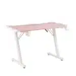 Birou Gaming 505 Pink, 120x60x73 cm, Design Modern, Blat cu Fibră de Carbon - imagine 16