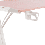 Birou Gaming 505 Pink, 120x60x73 cm, Design Modern, Blat cu Fibră de Carbon - imagine 5