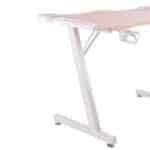 Birou Gaming 505 Pink, 120x60x73 cm, Design Modern, Blat cu Fibră de Carbon - imagine 4