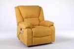 Fotoliu cu Masaj și Încălzire, Recliner Electric, Galben Mustar - imagine 15