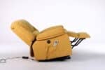 Fotoliu cu Masaj și Încălzire, Recliner Electric, Galben Mustar - imagine 5