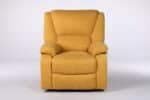 Fotoliu cu Masaj și Încălzire, Recliner Electric, Galben Mustar - imagine 17