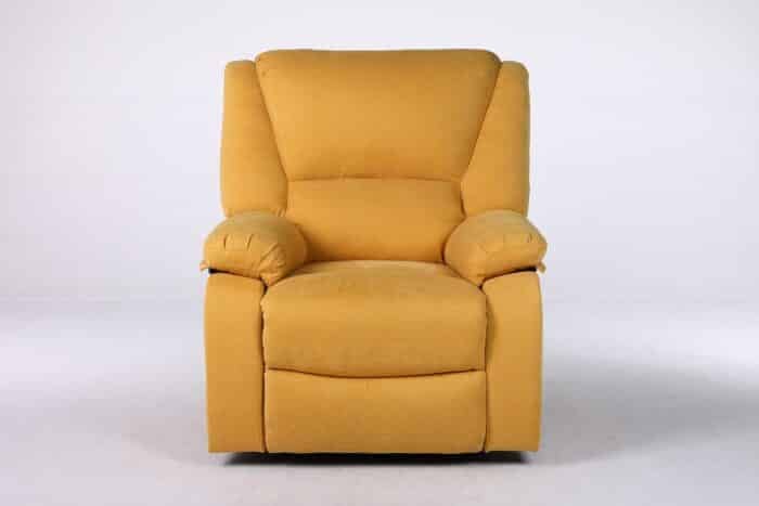 Fotoliu cu Masaj și Încălzire, Recliner Electric, Galben Mustar - imagine 17