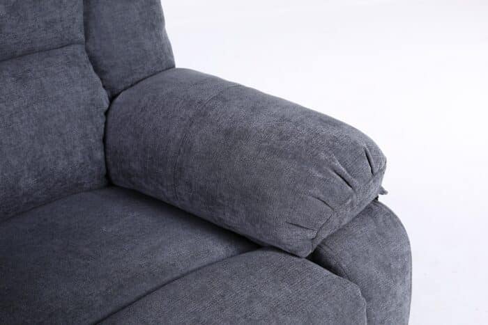Fotoliu cu Masaj și Încălzire, Recliner Electric, Gri Închis (Grafit) - imagine 20