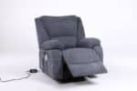 Fotoliu cu Masaj și Încălzire, Recliner Electric, Gri Închis (Grafit) - imagine 15