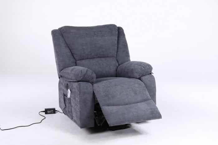 Fotoliu cu Masaj și Încălzire, Recliner Electric, Gri Închis (Grafit) - imagine 14