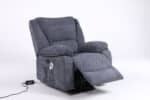 Fotoliu cu Masaj și Încălzire, Recliner Electric, Gri Închis (Grafit) - imagine 13