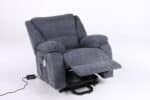 Fotoliu cu Masaj și Încălzire, Recliner Electric, Gri Închis (Grafit) - imagine 12