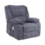 Fotoliu cu Masaj și Încălzire, Recliner Electric, Gri Închis (Grafit) - imagine 3