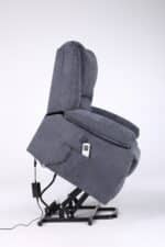 Fotoliu cu Masaj și Încălzire, Recliner Electric, Gri Închis (Grafit) - imagine 10