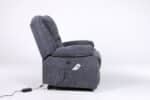 Fotoliu cu Masaj și Încălzire, Recliner Electric, Gri Închis (Grafit) - imagine 9