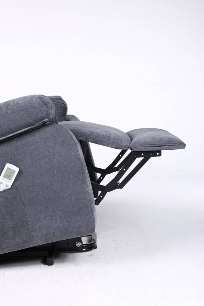 Fotoliu cu Masaj și Încălzire, Recliner Electric, Gri Închis (Grafit) - imagine 6