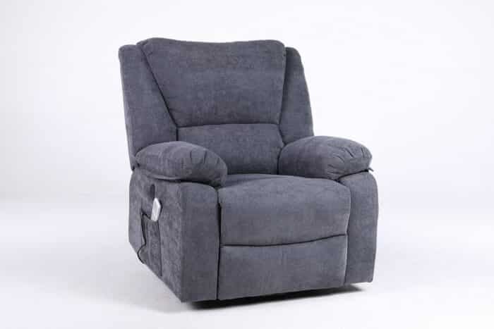 Fotoliu cu Masaj și Încălzire, Recliner Electric, Gri Închis (Grafit) - imagine 23