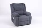 Fotoliu cu Masaj și Încălzire, Recliner Electric, Gri Închis (Grafit) - imagine 22