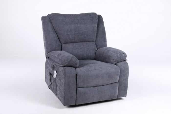 Fotoliu cu Masaj și Încălzire, Recliner Electric, Gri Închis (Grafit) - imagine 22