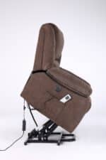 Fotoliu cu Masaj și Încălzire, Recliner Electric, Maro - imagine 7