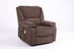 Fotoliu cu Masaj și Încălzire, Recliner Electric, Maro - imagine 23