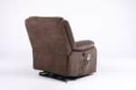 Fotoliu cu Masaj și Încălzire, Recliner Electric, Maro - imagine 5