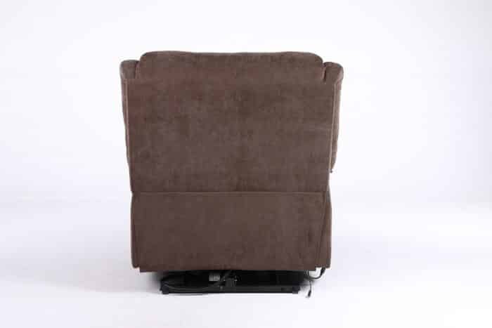 Fotoliu cu Masaj și Încălzire, Recliner Electric, Maro - imagine 4