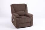 Fotoliu cu Masaj și Încălzire, Recliner Electric, Maro - imagine 22