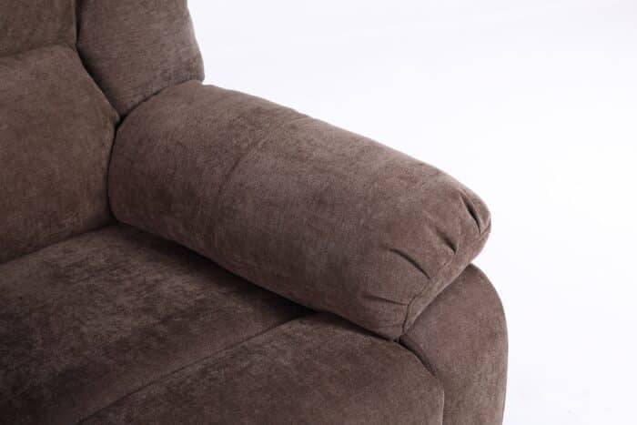 Fotoliu cu Masaj și Încălzire, Recliner Electric, Maro - imagine 20