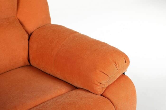 Fotoliu cu Masaj și Încălzire, Recliner Electric, Portocaliu - imagine 14