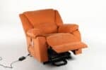Fotoliu cu Masaj și Încălzire, Recliner Electric, Portocaliu - imagine 27