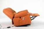 Fotoliu cu Masaj și Încălzire, Recliner Electric, Portocaliu - imagine 5