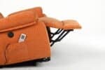 Fotoliu cu Masaj și Încălzire, Recliner Electric, Portocaliu - imagine 4