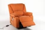 Fotoliu cu Masaj și Încălzire, Recliner Electric, Portocaliu - imagine 26