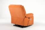 Fotoliu cu Masaj și Încălzire, Recliner Electric, Portocaliu - imagine 23