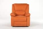 Fotoliu cu Masaj și Încălzire, Recliner Electric, Portocaliu - imagine 19