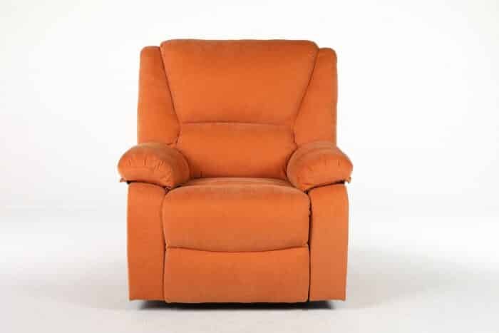 Fotoliu cu Masaj și Încălzire, Recliner Electric, Portocaliu - imagine 19
