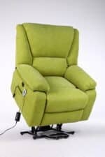 Fotoliu cu Masaj și Încălzire, Recliner Electric, Verde - imagine 15
