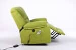 Fotoliu cu Masaj și Încălzire, Recliner Electric, Verde - imagine 12