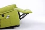 Fotoliu cu Masaj și Încălzire, Recliner Electric, Verde - imagine 10